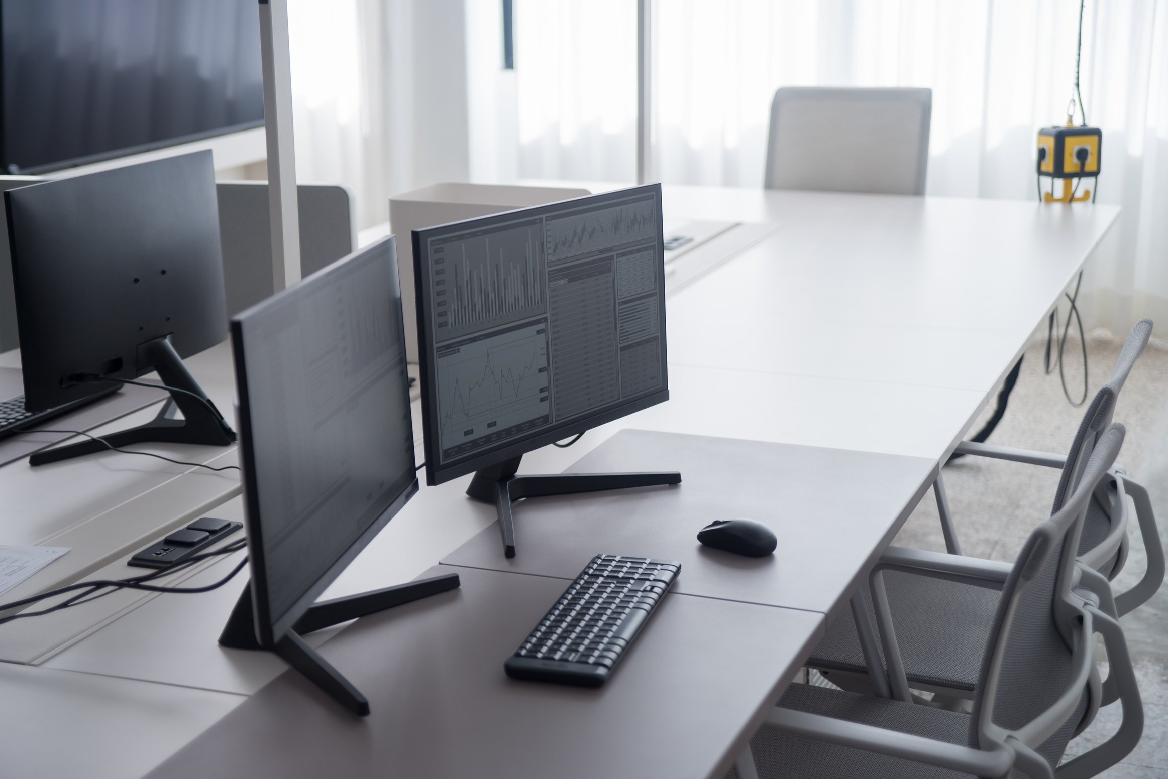 A Computer on a Work Desk